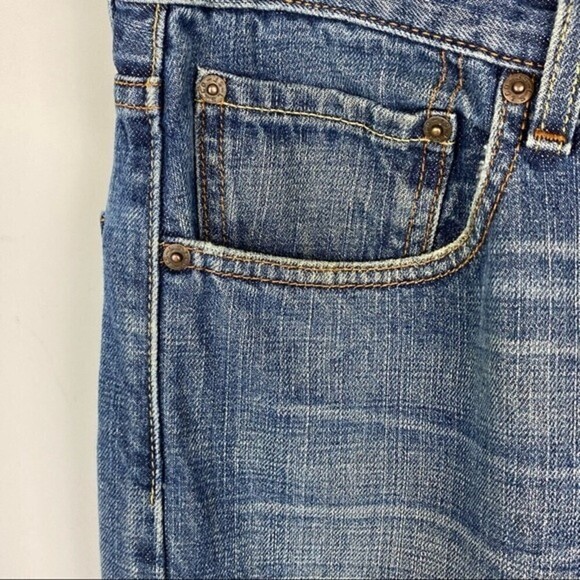 Levis 505 Jeans Mens Size 33x30 Regular Fit Denim Pants Pockets Straight Leg - Picture 5 of 12